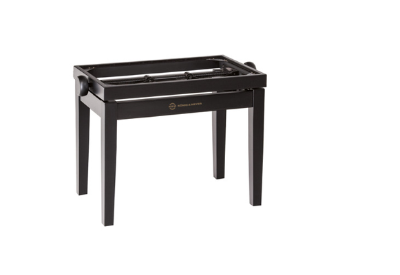K&M 13700 Klavierbank - Unterteil - schwarz matt