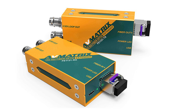 AVMATRIX 3G-SDI Fiber Optic Extender (FE1121)