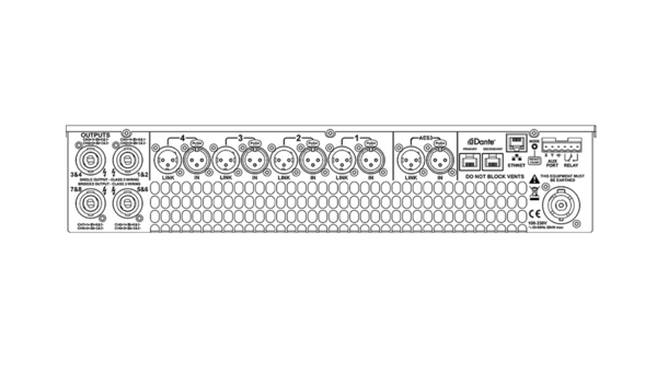 Linea Research 48 series M10 8-Kanal DSP Hochleistungsverstärker mit Dante